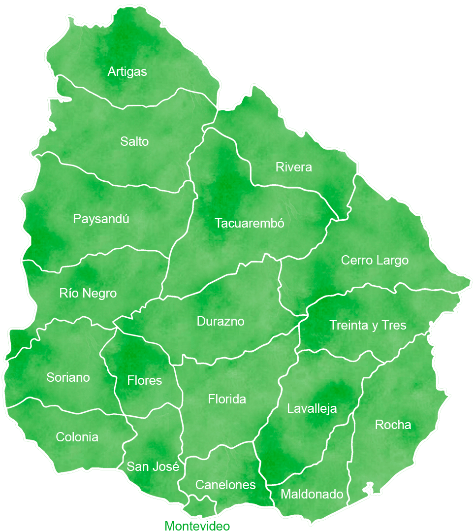 Mapa de Uruguay